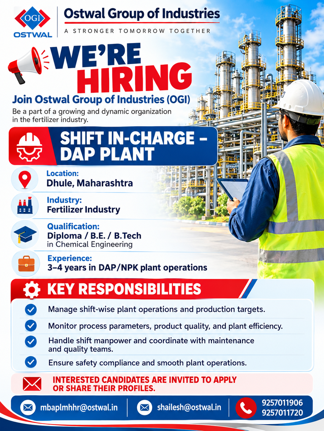 Ostwal Group Jobs 2026