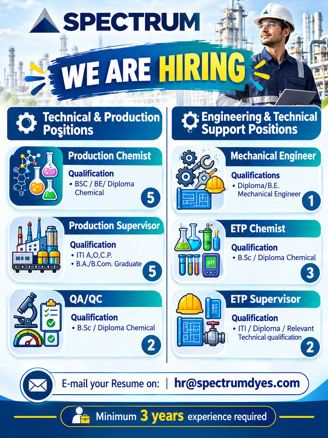 Spectrum Chemical Hiring 2026
