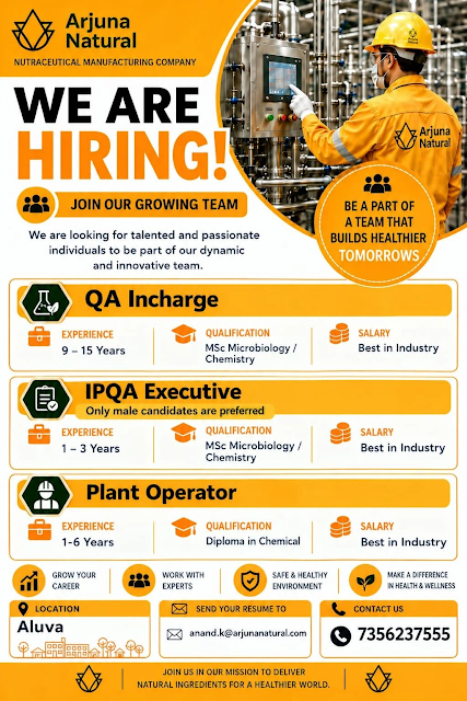 Arjuna Natural Hiring Banner