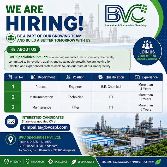 BVC Specialities Jobs 2026