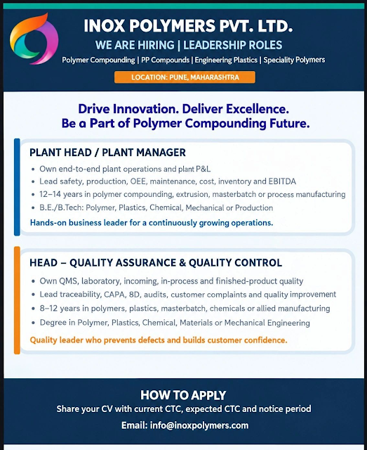 INOX Polymers Jobs 2026