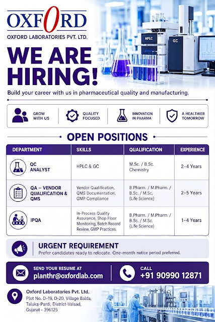 Oxford Laboratories Jobs 2026