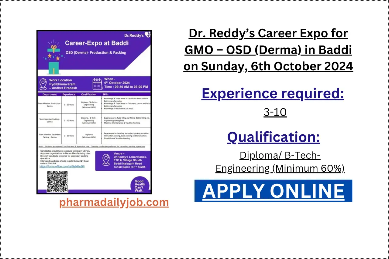 Dr. Reddy’s Career Expo for GMO