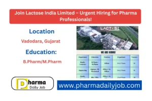 Join Lactose India Limited