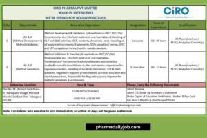 CIRO Pharma Walk-In Drive