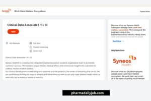 Syneos Health Hiring