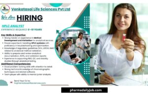 Venkatasai Life Sciences is Hiring