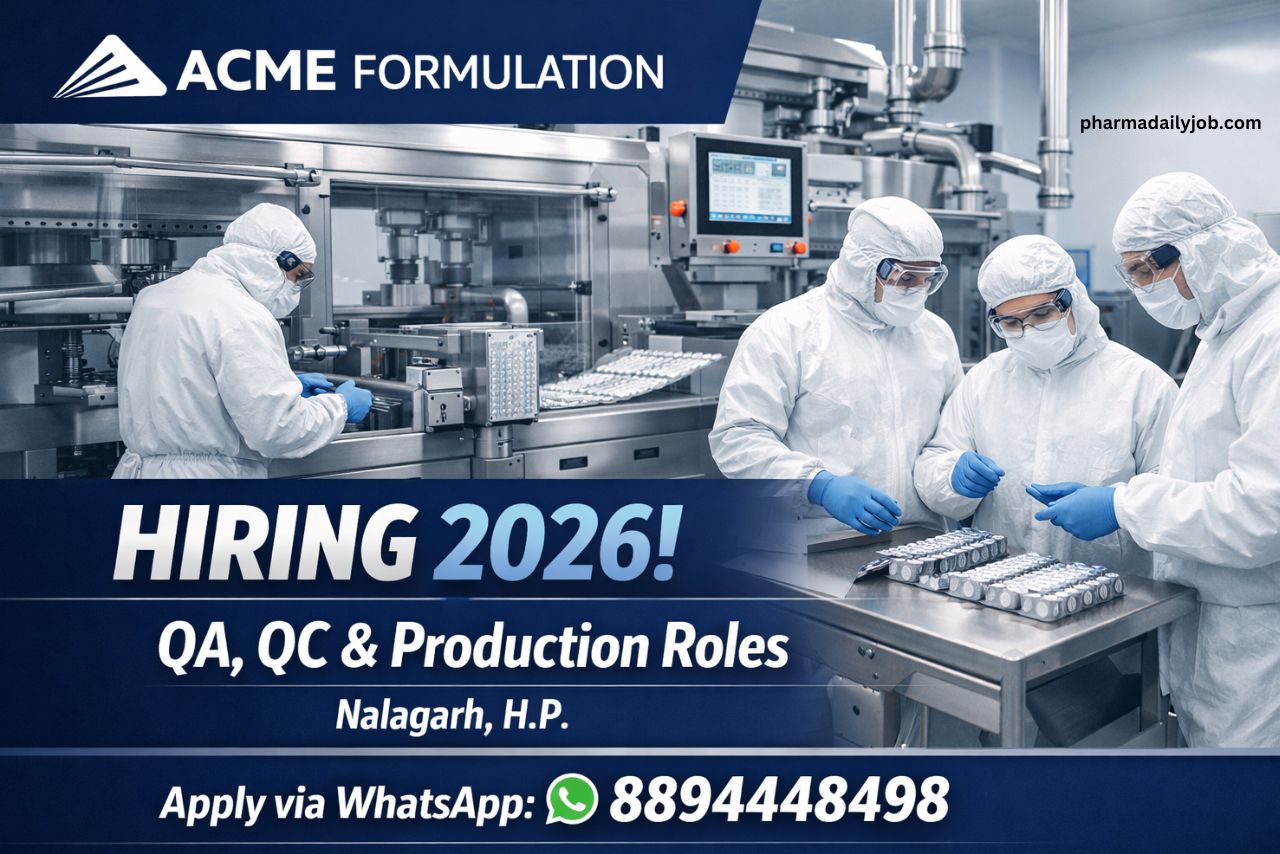 Acme Formulation Hiring