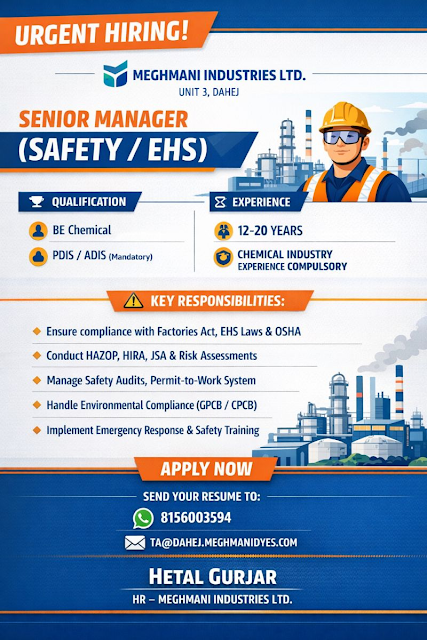 Senior Manager Safety EHS
