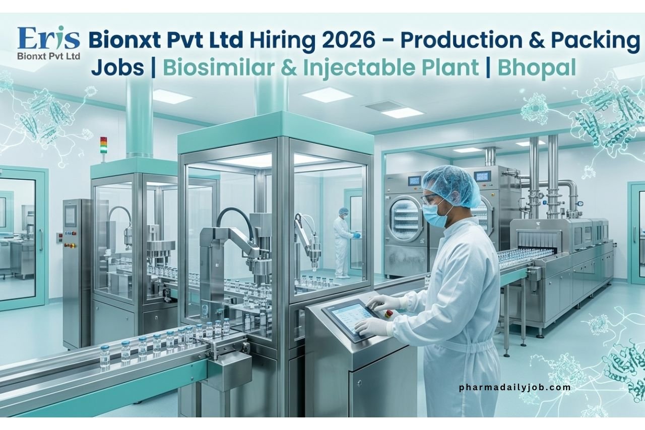 Eris Bionxt Pvt Ltd Hiring 2026
