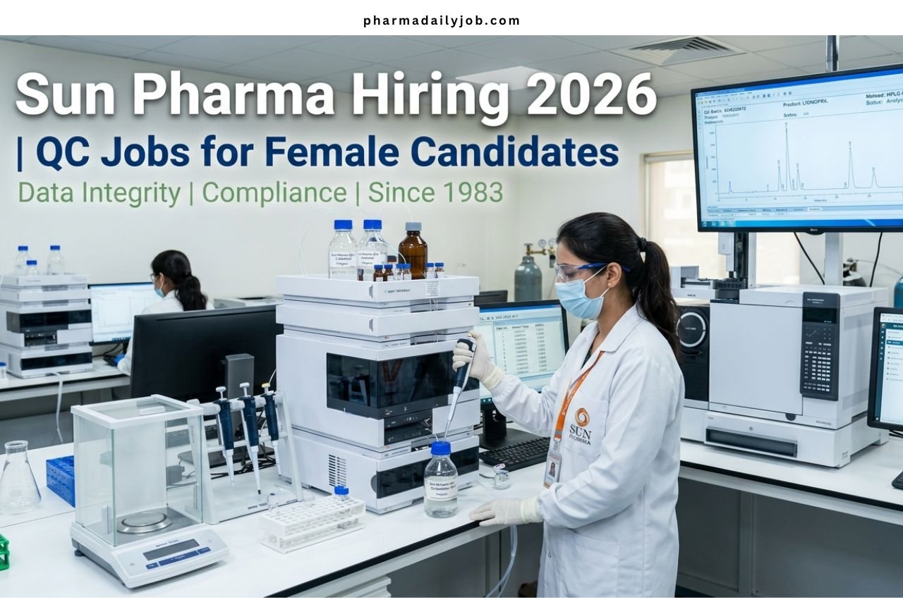 Sun Pharma Hiring Female Candidates 2026