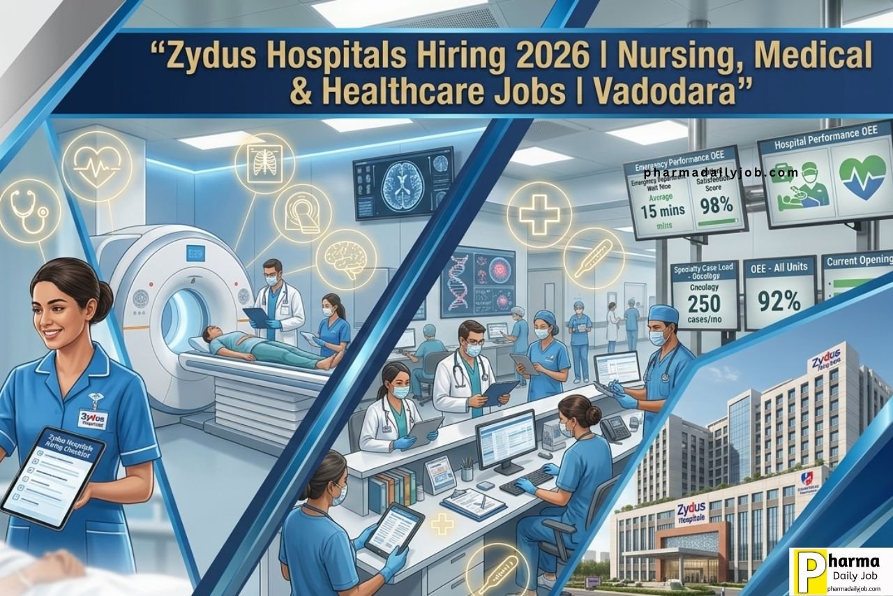 Zydus Hospitals Hiring 2026