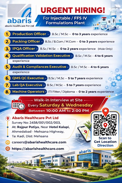 Abaris Healthcare Walk-In Interview 2026