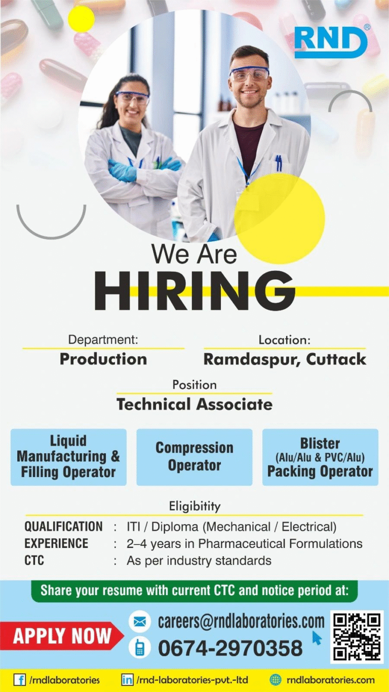 RND Laboratories Hiring