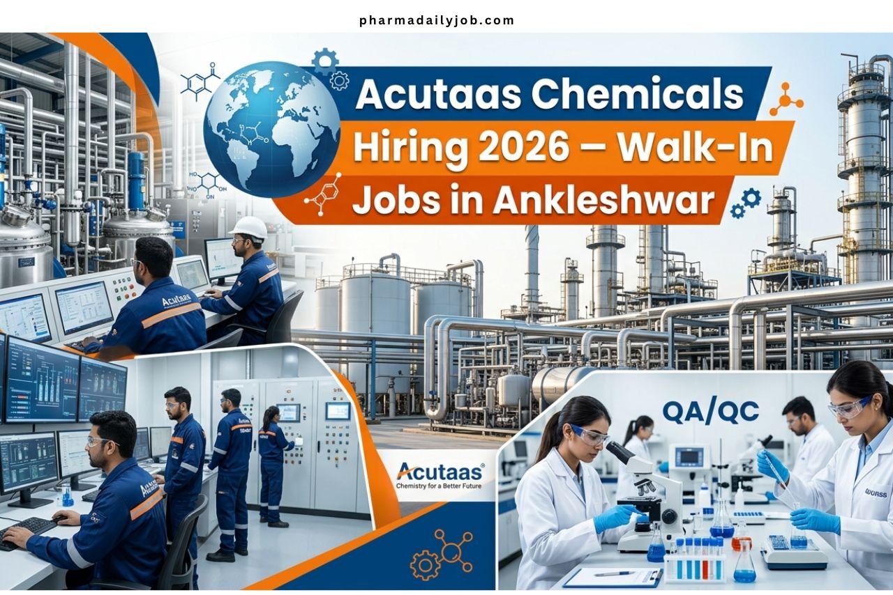 Acutaas Chemicals Hiring 2026