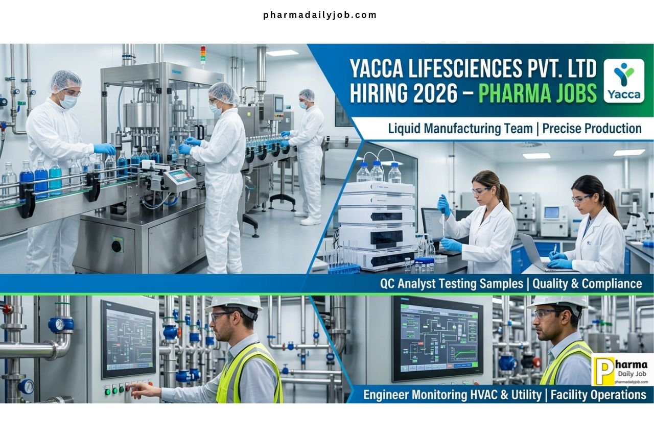 Yacca Lifesciences Pvt. Ltd Hiring 2026