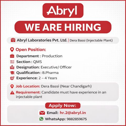 Abryl Laboratories Hiring