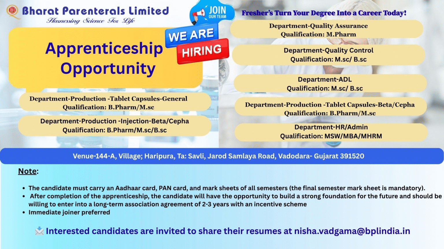 Bharat Parenterals Limited