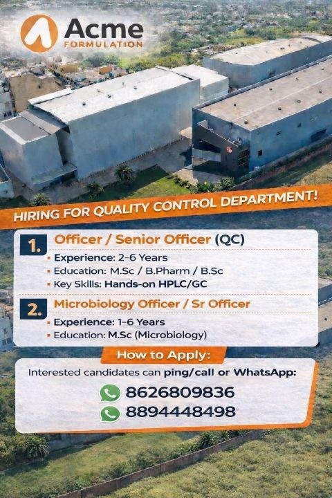 Acme Formulation Hiring 2026