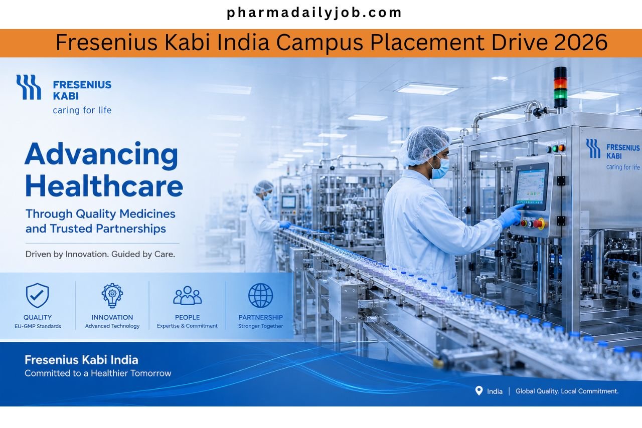 Fresenius Kabi India Campus Placement Drive 2026