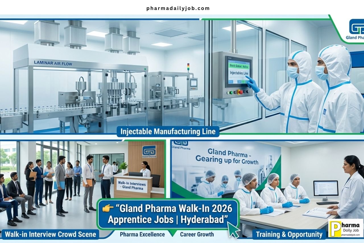 Gland Pharma Walk-In Interview