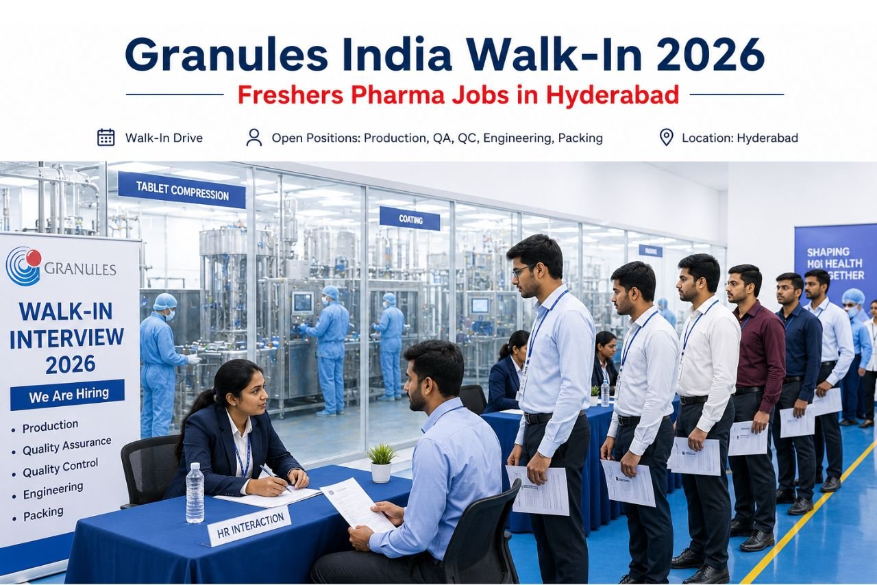 Granules India Walk-In Interview 2026