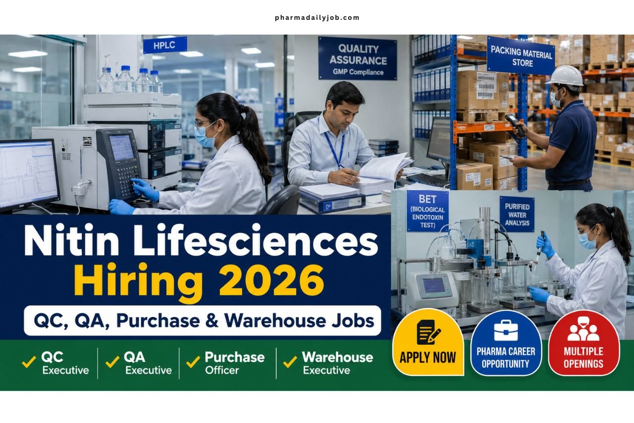 Nitin Lifesciences Hiring 2026