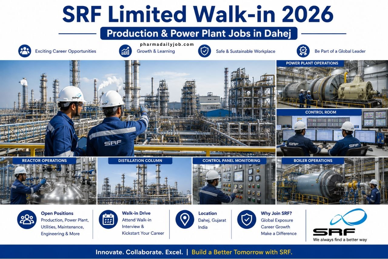 SRF Limited Walk-in Interview 2026
