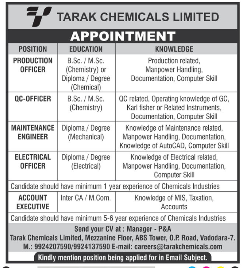 Tarak Chemicals Limited