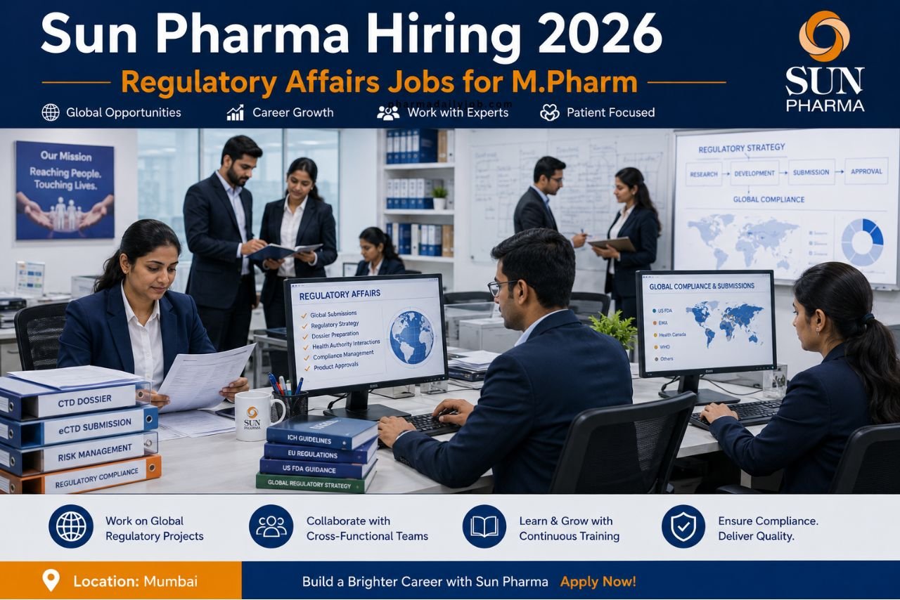 Sun Pharma Job Openings 2026