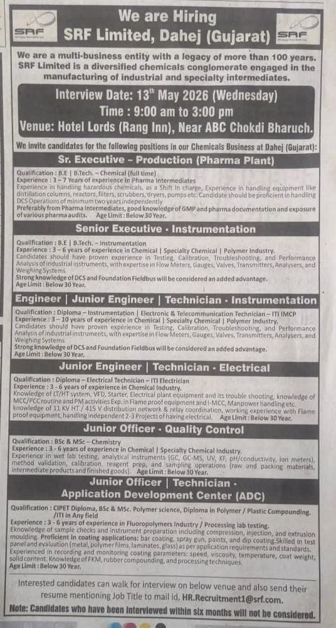 SRF Limited Dahej 