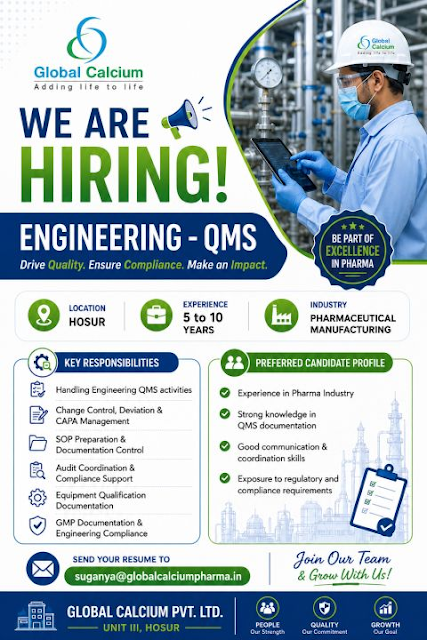 Global Calcium Hiring 