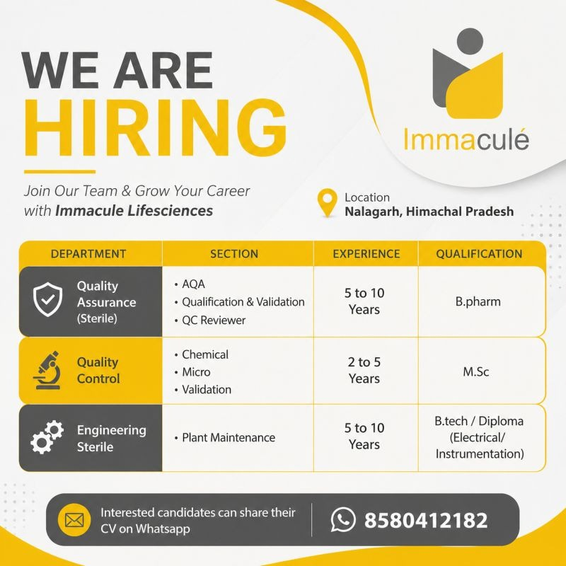 Immacule Lifesciences