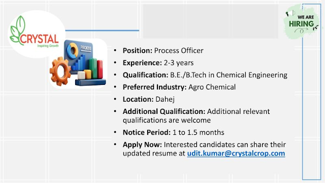 Crystal Crop Protection Hiring 2026