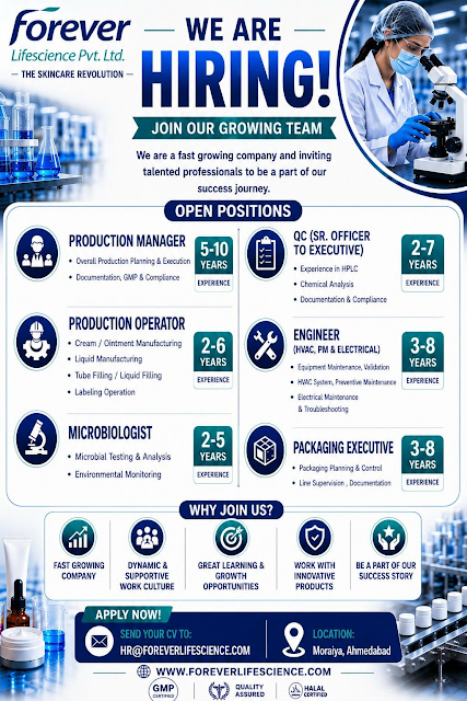 Forever Lifescience Hiring 2026