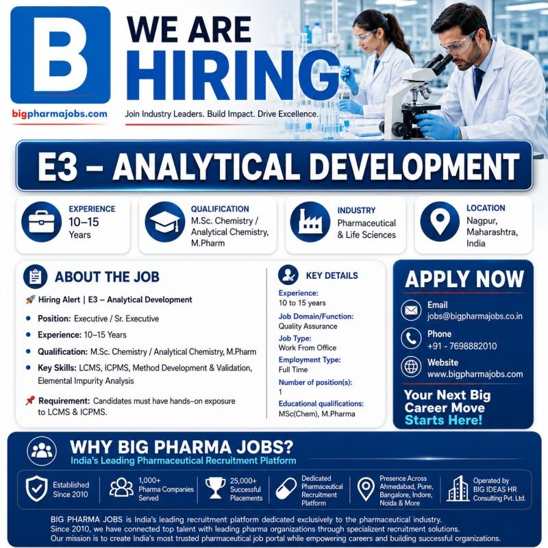 Big Pharma Jobs Hiring 2026