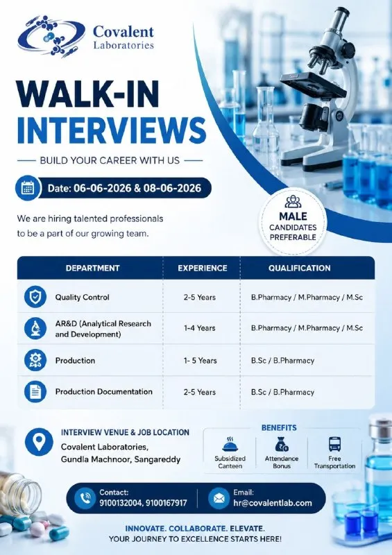 Covalent Laboratories Walk-In 2026