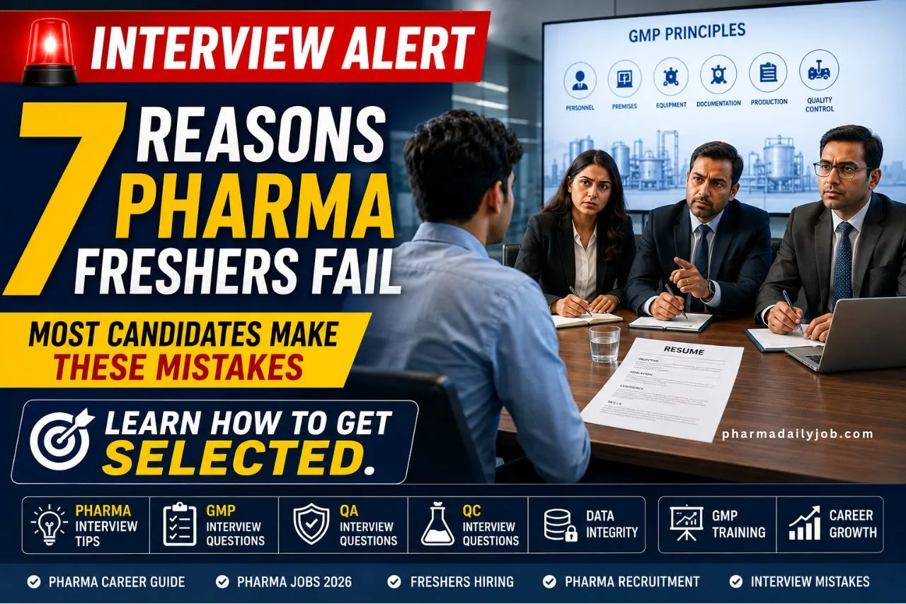 7 Reasons Why Pharma Freshers Fail Interviews in 2026