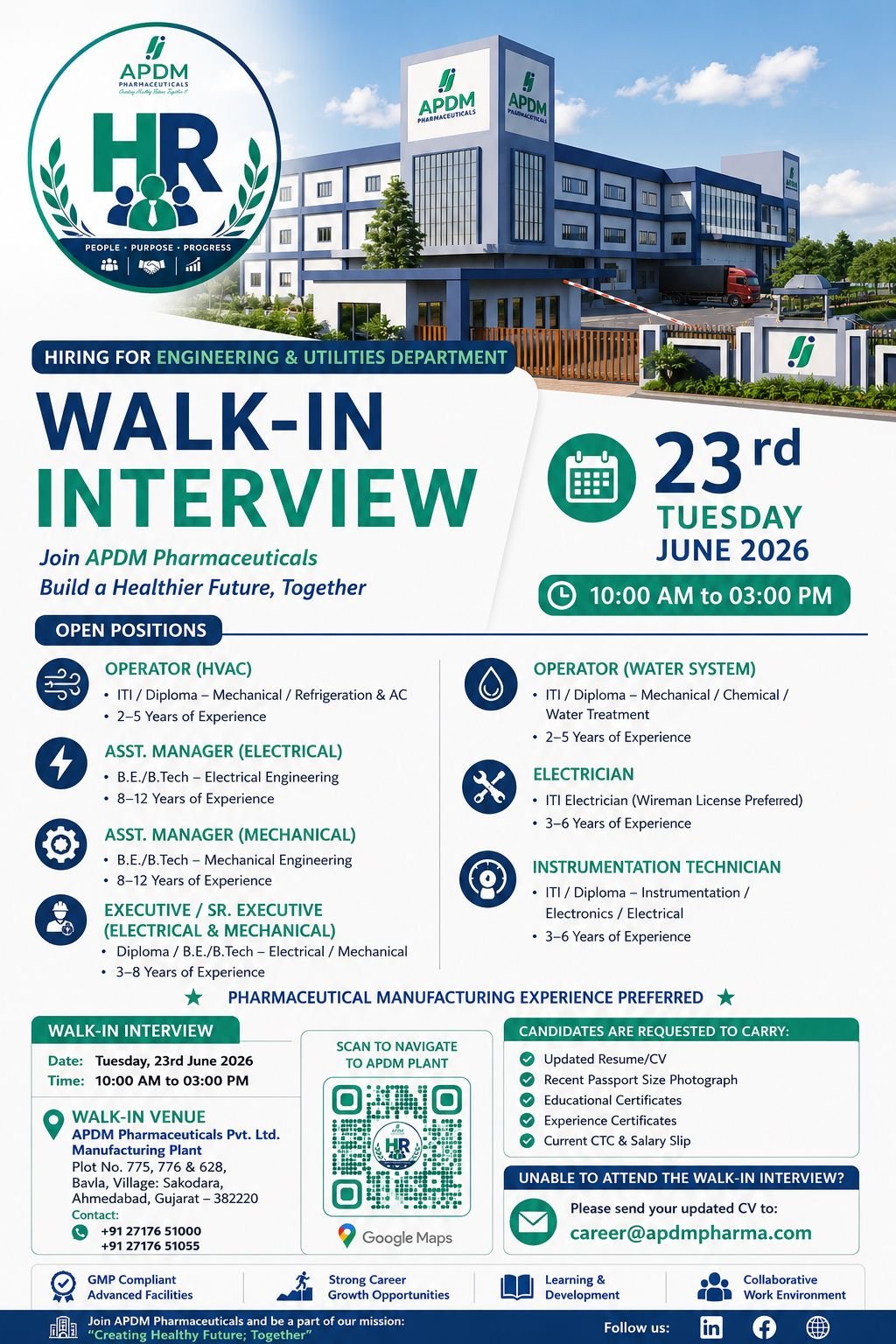 APDM Pharmaceuticals Walk-In Interview 2026