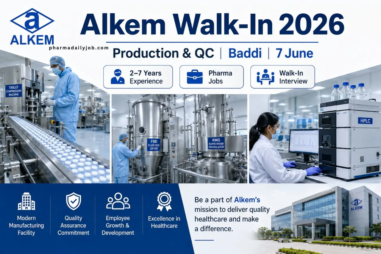 Alkem Laboratories Walk-In Interview