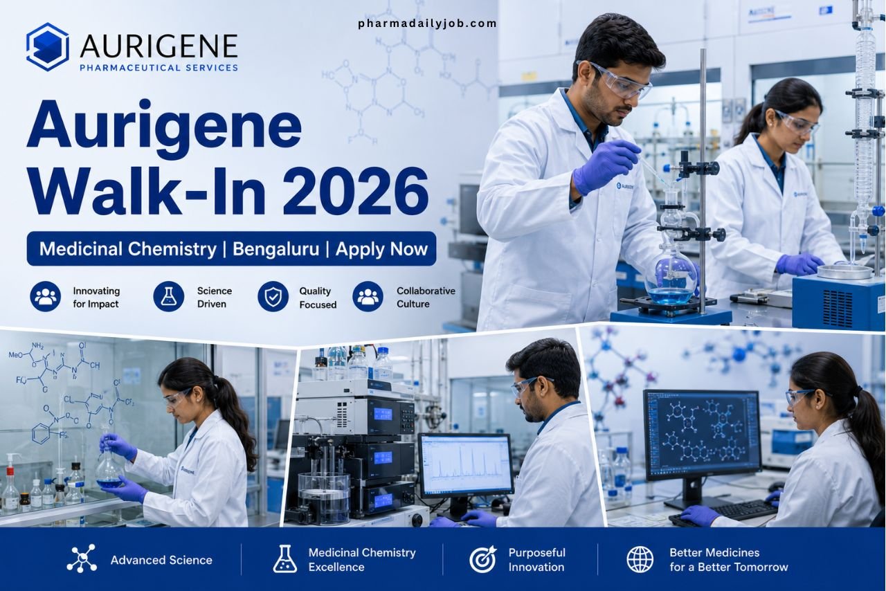 Aurigene Pharmaceutical Services Walk-in Interview 2026