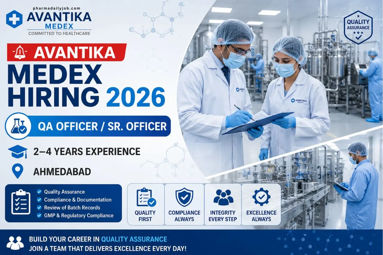 Avantika Medex Hiring 2026