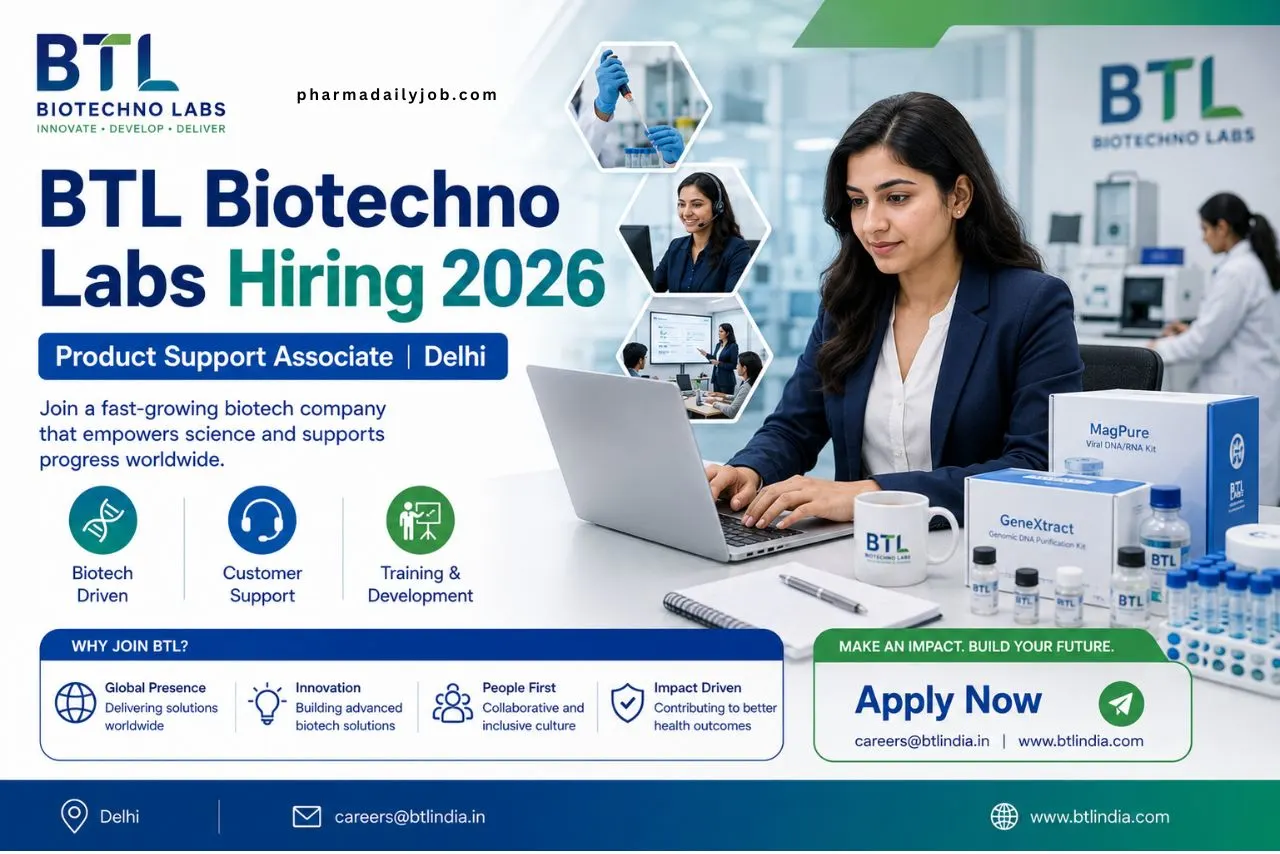 BTL Biotechno Labs Hiring 2026