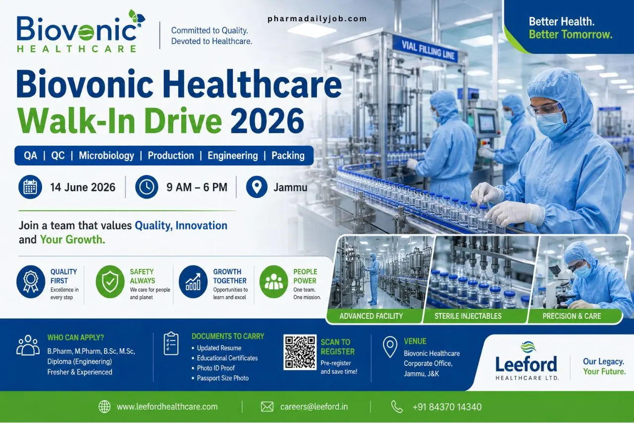 Biovonic Healthcare Walk-In Drive 2026