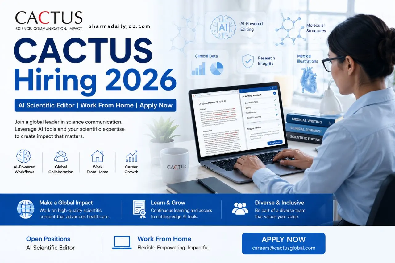 CACTUS Hiring AI Scientific Editor 2026