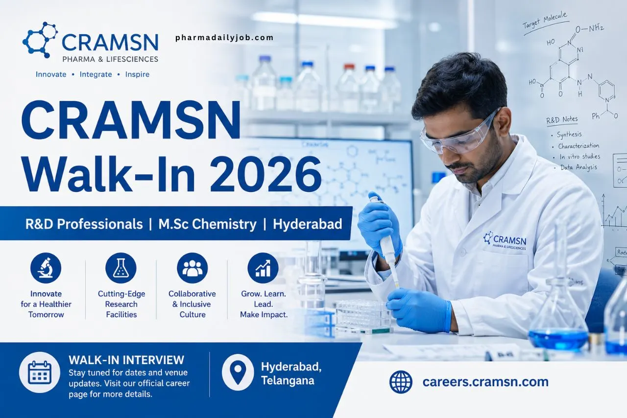 CRAMSN Research Park Walk-In Interview 2026