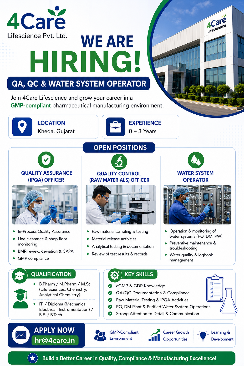 4Care Lifescience Hiring 2026