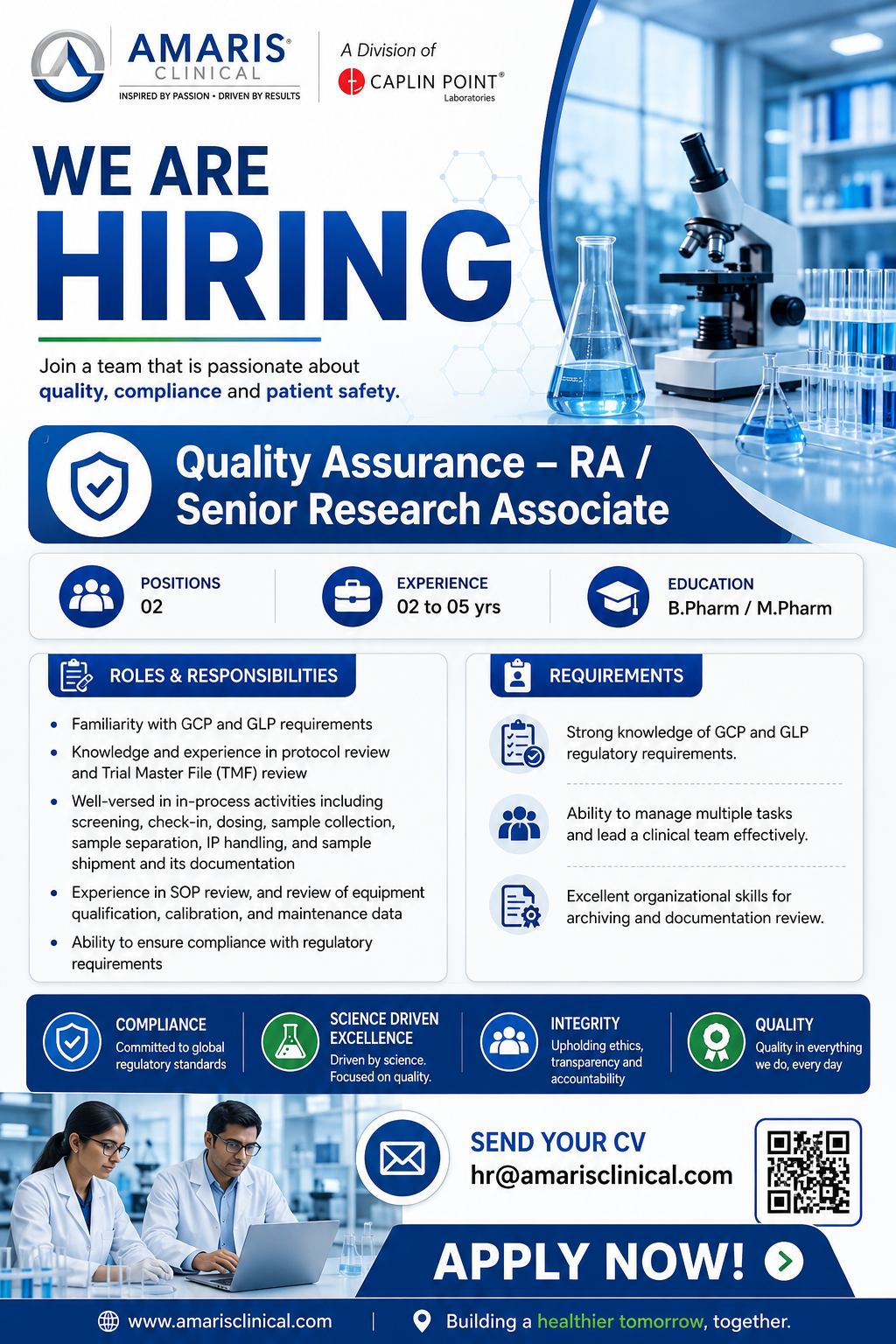 Amaris Clinical Jobs 2026
