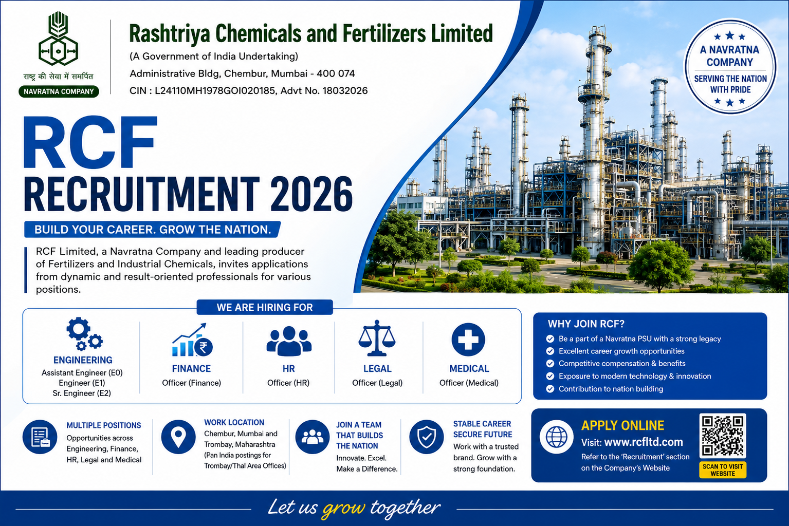 RCF Recruitment 2026