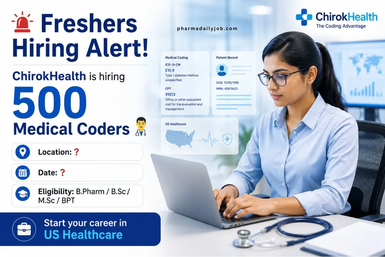 ChirokHealth Hiring 500 Medical Coders (Freshers)